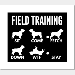 Field Training Field Spaniel Tricks Posters and Art